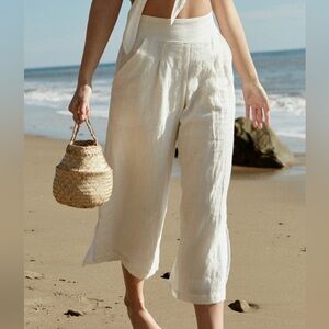 Whimsy & Row Valentina pant in L. 100% linen.